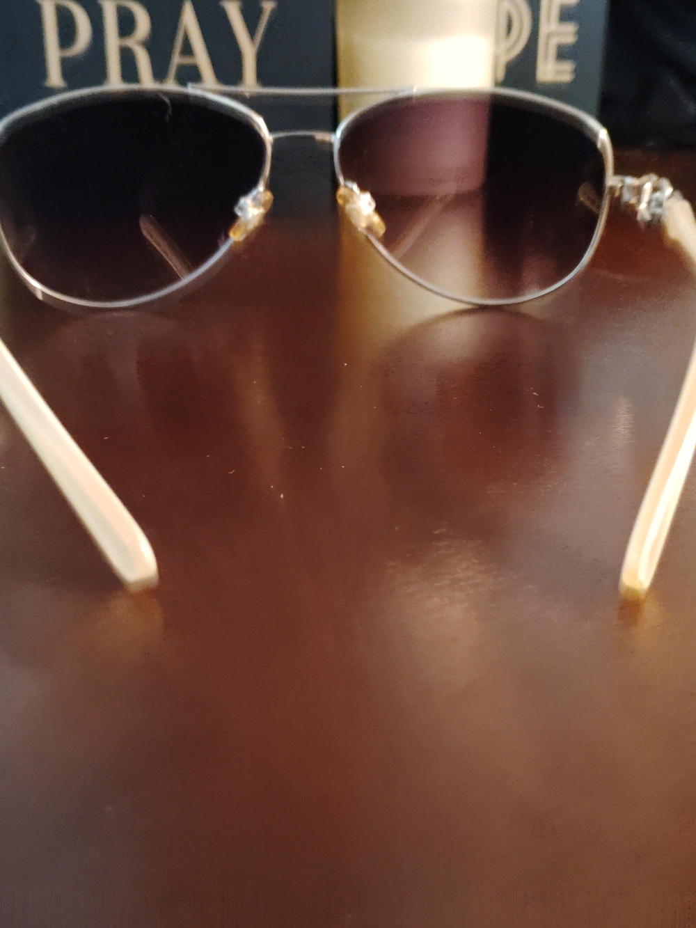 XOXO Aviator Sunglasses with Gradient Brown Lenses